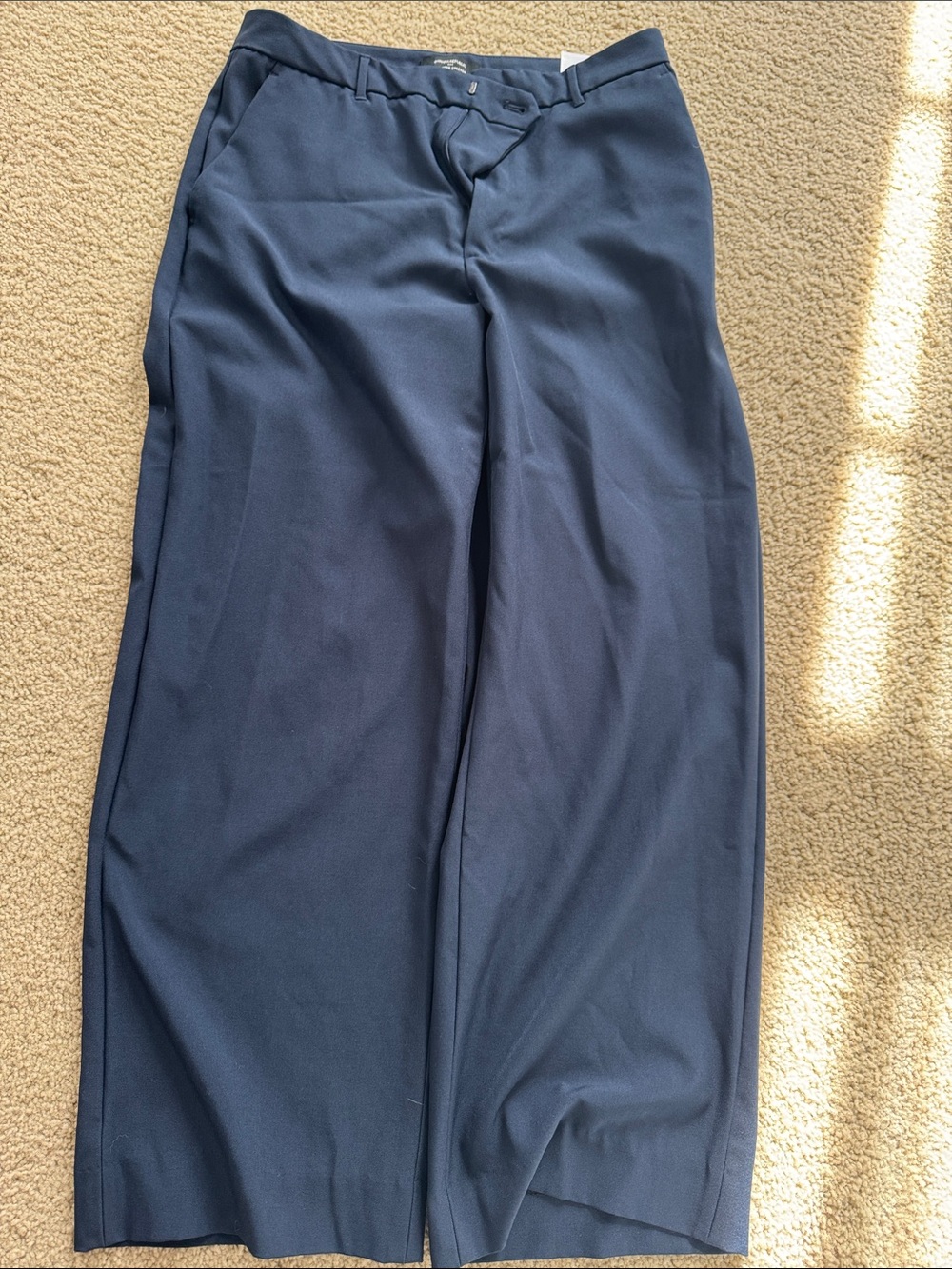 Banana Republic Navy Straight-Leg Dress Pants